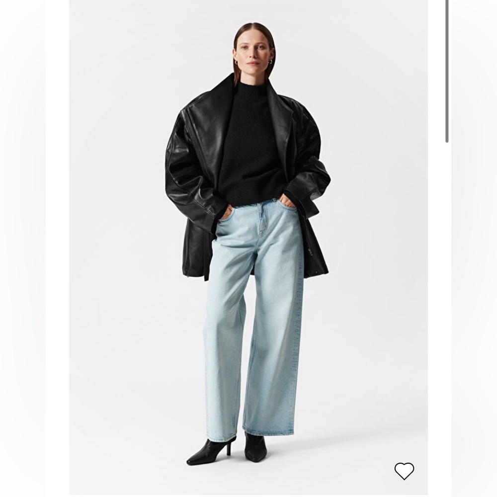 & Other Stories Black Mock Neck Sweater